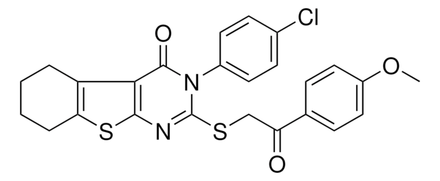 3-(4-CHLOROPHENYL)-2-{[2-(4-METHOXYPHENYL)-2-OXOETHYL]SULFANYL}-5,6,7,8-TETRAHYDRO[1]BENZOTHIENO[2,3-D]PYRIMIDIN-4(3H)-ONE AldrichCPR