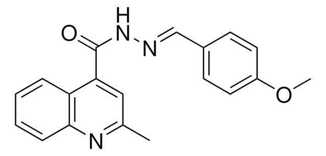 2-METHYL-QUINOLINE-4-CARBOXYLIC ACID (4-METHOXY-BENZYLIDENE)-HYDRAZIDE AldrichCPR