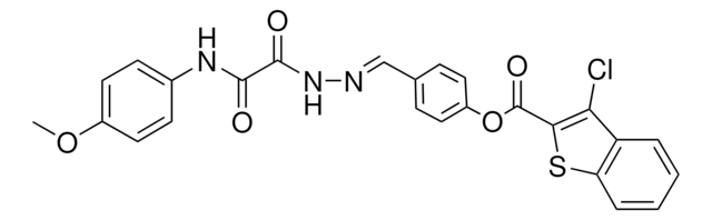 4-(2-((4-METHOXYANILINO)(OXO)ACETYL)CARBOHYDRAZONOYL)PHENYL 3-CHLORO-1-BENZOTHIOPHENE-2-CARBOXYLATE AldrichCPR