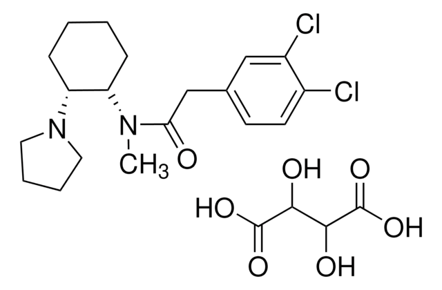 (&#8722;)-cis-(1S,2R)-U-50488 tartrate solid