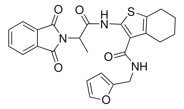 2-{[2-(1,3-DIOXO-1,3-DIHYDRO-2H-ISOINDOL-2-YL)PROPANOYL]AMINO}-N-(2-FURYLMETHYL)-4,5,6,7-TETRAHYDRO-1-BENZOTHIOPHENE-3-CARBOXAMIDE AldrichCPR