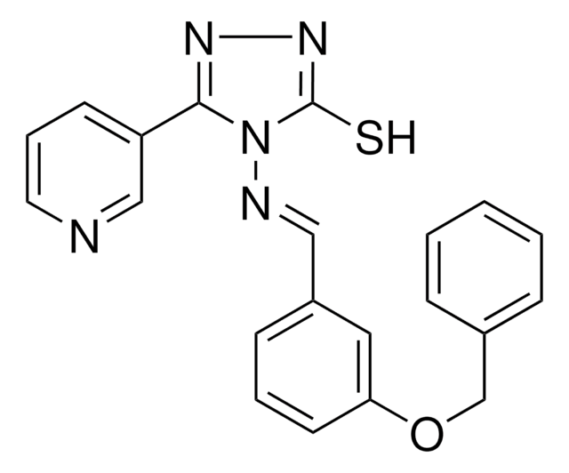 4-({(E)-[3-(BENZYLOXY)PHENYL]METHYLIDENE}AMINO)-5-(3-PYRIDINYL)-4H-1,2,4-TRIAZOLE-3-THIOL AldrichCPR