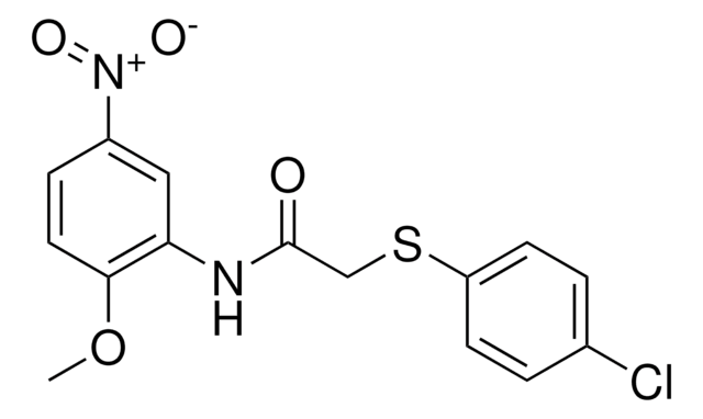 2-((4-CHLOROPHENYL)SULFANYL)-N-(2-METHOXY-5-NITROPHENYL)ACETAMIDE AldrichCPR