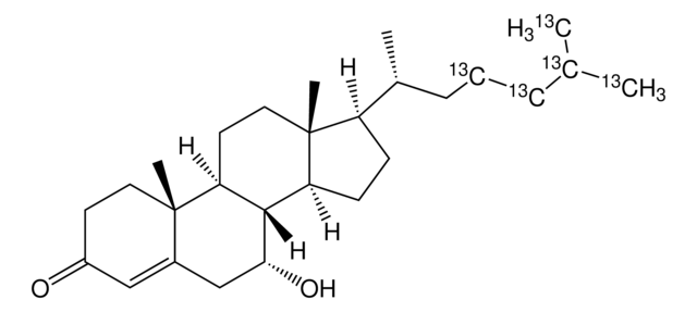 7&#945;-Hydroxy-4-cholesten-3-one-23,24,25,26,27-13C5 &#8805;98 atom % 13C, &#8805;95% (CP)