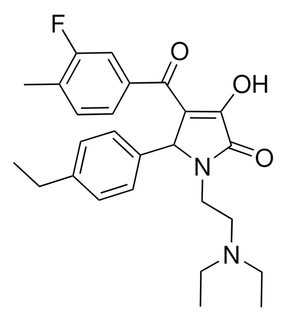 1-[2-(DIETHYLAMINO)ETHYL]-5-(4-ETHYLPHENYL)-4-(3-FLUORO-4-METHYLBENZOYL)-3-HYDROXY-1,5-DIHYDRO-2H-PYRROL-2-ONE AldrichCPR