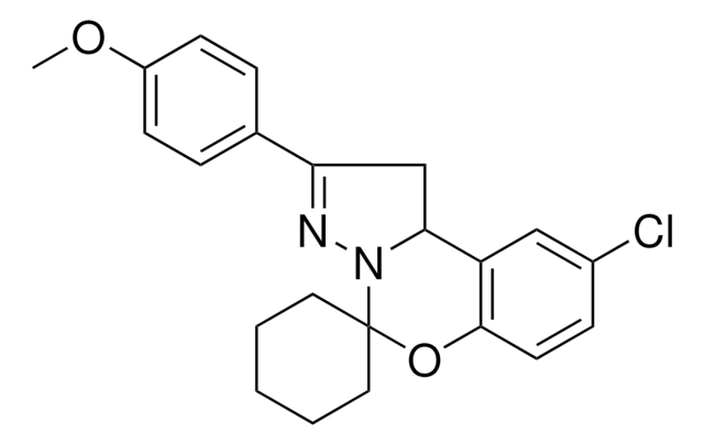 9-CHLORO-2-(4-METHOXYPHENYL)-1,10B-DIHYDROSPIRO[BENZO[E]PYRAZOLO[1,5-C][1,3]OXAZINE-5,1'-CYCLOHEXANE] AldrichCPR