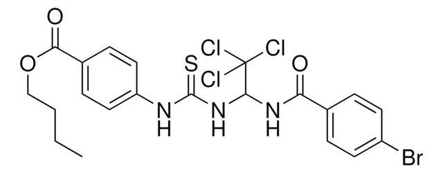 BUTYL 4-{[({1-[(4-BROMOBENZOYL)AMINO]-2,2,2-TRICHLOROETHYL}AMINO)CARBOTHIOYL]AMINO}BENZOATE AldrichCPR