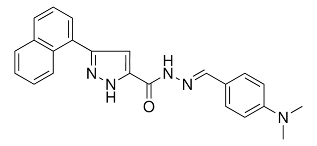 N'-{(E)-[4-(DIMETHYLAMINO)PHENYL]METHYLIDENE}-3-(1-NAPHTHYL)-1H-PYRAZOLE-5-CARBOHYDRAZIDE AldrichCPR