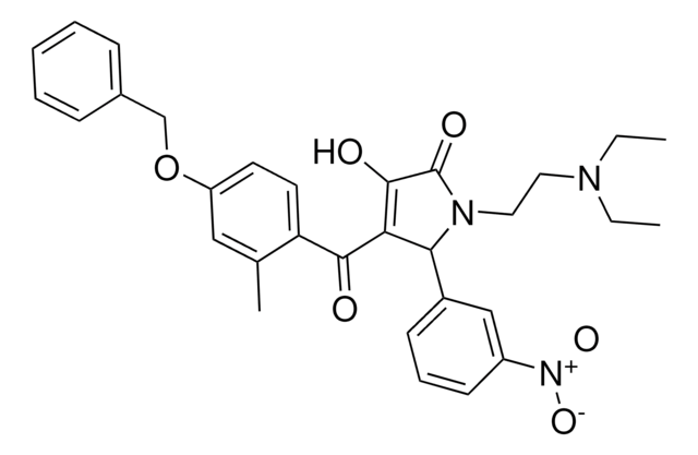 4-[4-(BENZYLOXY)-2-METHYLBENZOYL]-1-[2-(DIETHYLAMINO)ETHYL]-3-HYDROXY-5-(3-NITROPHENYL)-1,5-DIHYDRO-2H-PYRROL-2-ONE AldrichCPR