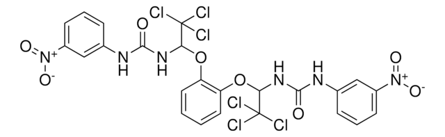 N-(3-NITROPHENYL)-N'-{2,2,2-TRICHLORO-1-[2-(2,2,2-TRICHLORO-1-{[(3-NITROANILINO)CARBONYL]AMINO}ETHOXY)PHENOXY]ETHYL}UREA AldrichCPR