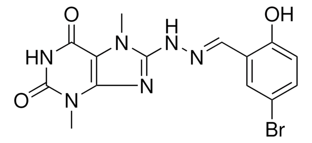 5-BROMO-2-HYDROXYBENZALDEHYDE (3,7-DIMETHYL-2,6-DIOXO-2,3,6,7-TETRAHYDRO-1H-PURIN-8-YL)HYDRAZONE AldrichCPR