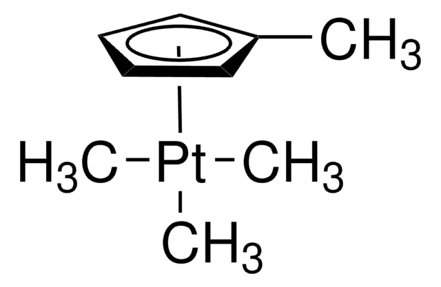 Triméthyl(méthylcyclopentadiényl)platine(IV) packaged for use in deposition systems