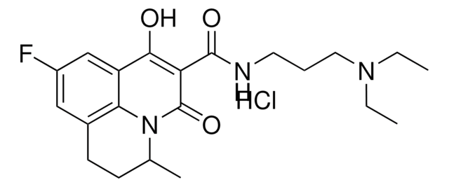 N-[3-(DIETHYLAMINO)PROPYL]-9-FLUORO-7-HYDROXY-3-METHYL-5-OXO-2,3-DIHYDRO-1H,5H-PYRIDO[3,2,1-IJ]QUINOLINE-6-CARBOXAMIDE HYDROCHLORIDE AldrichCPR