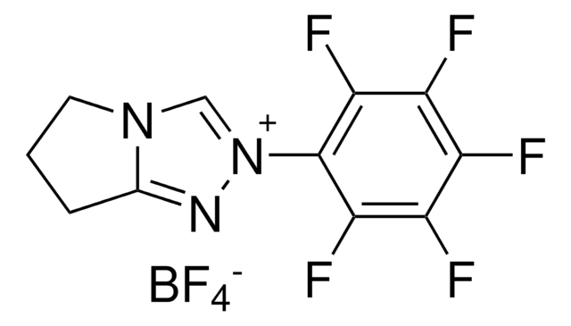 6,7-Dihydro-2-pentafluorophenyl-5H-pyrrolo[2,1-c]-1,2,4-triazolium tetrafluoroborate 97%