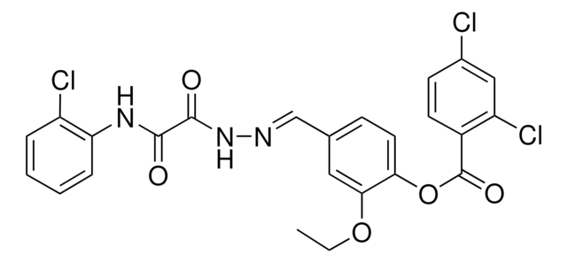 4-((E)-{[(2-CHLOROANILINO)(OXO)ACETYL]HYDRAZONO}METHYL)-2-ETHOXYPHENYL 2,4-DICHLOROBENZOATE AldrichCPR