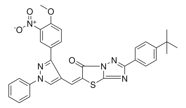 (5E)-2-(4-TERT-BUTYLPHENYL)-5-{[3-(4-METHOXY-3-NITROPHENYL)-1-PHENYL-1H ...