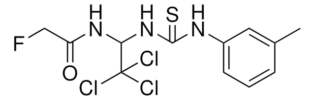 2-FLUORO-N-[2,2,2-TRICHLORO-1-(3-M-TOLYL-THIOUREIDO)-ETHYL]-ACETAMIDE AldrichCPR