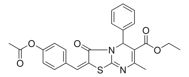 ETHYL (2E)-2-[4-(ACETYLOXY)BENZYLIDENE]-7-METHYL-3-OXO-5-PHENYL-2,3-DIHYDRO-5H-[1,3]THIAZOLO[3,2-A]PYRIMIDINE-6-CARBOXYLATE AldrichCPR