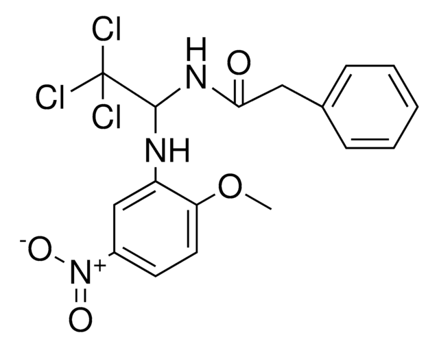 2-PHENYL-N-(2,2,2-TRICHLORO-1-(2-METHOXY-5-NITRO-PHENYLAMINO)-ETHYL)-ACETAMIDE AldrichCPR