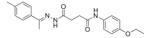 N-(4-ETHOXYPHENYL)-4-(2-(1-(4-METHYLPHENYL)ETHYLIDENE)HYDRAZINO)-4-OXOBUTANAMIDE AldrichCPR