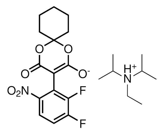 N-Ethyl-N-isopropylpropan-2-aminium 3-(2,3-difluoro-4-nitrophenyl)-4-oxo-1,5-dioxaspiro[5.5]undec-2-en-2-olate