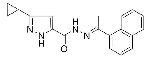 3-CYCLOPROPYL-N'-(1-(1-NAPHTHYL)ETHYLIDENE)-1H-PYRAZOLE-5-CARBOHYDRAZIDE AldrichCPR