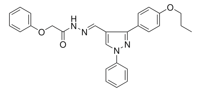 2-PHENOXY-N'-((1-PH-3-(4-PROPOXY-PH)-1H-PYRAZOL-4-YL)METHYLIDENE)ACETOHYDRAZIDE AldrichCPR