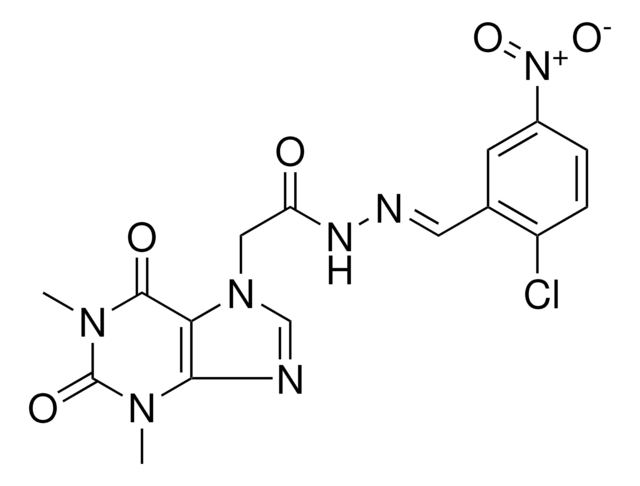 N'-[(E)-(2-CHLORO-5-NITROPHENYL)METHYLIDENE]-2-(1,3-DIMETHYL-2,6-DIOXO-1,2,3,6-TETRAHYDRO-7H-PURIN-7-YL)ACETOHYDRAZIDE AldrichCPR