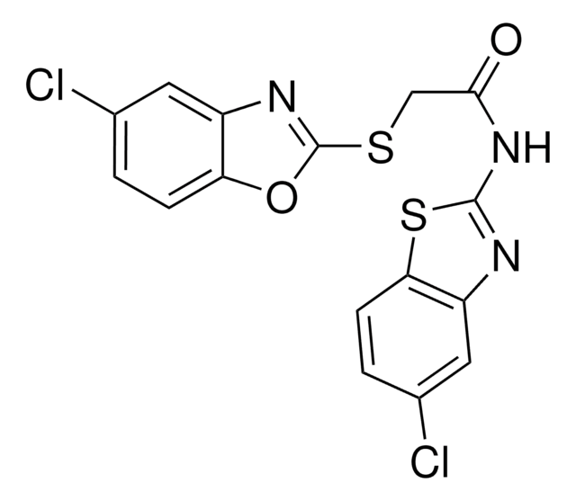 N-(5-CHLORO-1,3-BENZOTHIAZOL-2-YL)-2-[(5-CHLORO-1,3-BENZOXAZOL-2-YL)SULFANYL]ACETAMIDE AldrichCPR