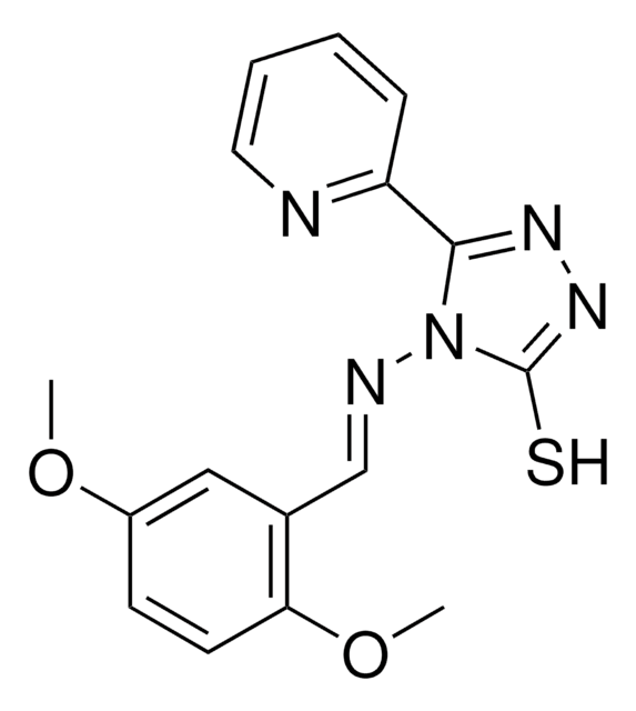 4-{[(E)-(2,5-DIMETHOXYPHENYL)METHYLIDENE]AMINO}-5-(2-PYRIDINYL)-4H-1,2,4-TRIAZOLE-3-THIOL AldrichCPR