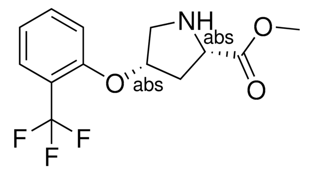 Methyl (2S,4S)-4-[2-(trifluoromethyl)phenoxy]-2-pyrrolidinecarboxylate AldrichCPR