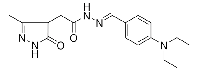 N'-{(E)-[4-(DIETHYLAMINO)PHENYL]METHYLIDENE}-2-(3-METHYL-5-OXO-4,5-DIHYDRO-1H-PYRAZOL-4-YL)ACETOHYDRAZIDE AldrichCPR