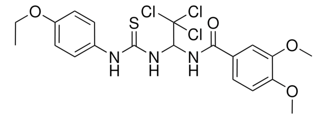 3,4-DI-MEO-N-(2,2,2-TRI-CL-1-(((4-ETHOXYANILINO)CARBOTHIOYL)AMINO)ET)BENZAMIDE AldrichCPR