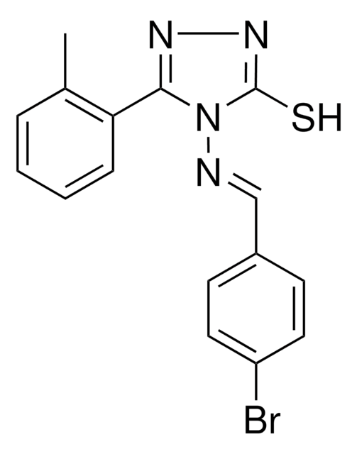 4-((4-BROMOBENZYLIDENE)AMINO)-5-(2-METHYL-PH)-4H-1,2,4-TRIAZOL-3-YL HYDROSULFIDE AldrichCPR