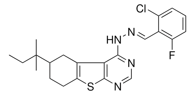 2-CHLORO-6-FLUOROBENZALDEHYDE (6-TERT-PENTYL-5,6,7,8-TETRAHYDRO[1]BENZOTHIENO[2,3-D]PYRIMIDIN-4-YL)HYDRAZONE AldrichCPR