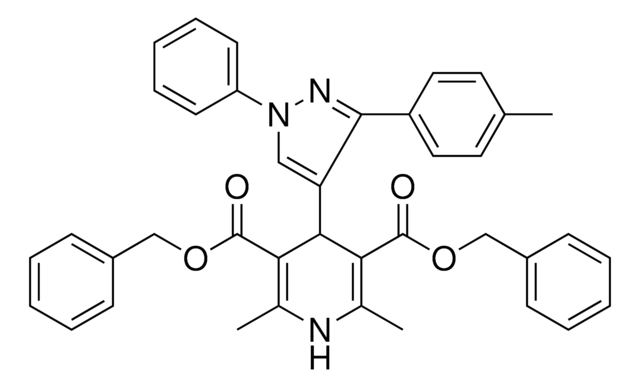 DIBENZYL 2,6-DIMETHYL-4-[3-(4-METHYLPHENYL)-1-PHENYL-1H-PYRAZOL-4-YL]-1,4-DIHYDRO-3,5-PYRIDINEDICARBOXYLATE AldrichCPR