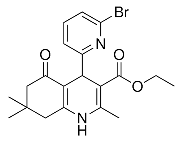 ETHYL 4-(6-BROMO-2-PYRIDINYL)-2,7,7-TRIMETHYL-5-OXO-1,4,5,6,7,8-HEXAHYDRO-3-QUINOLINECARBOXYLATE AldrichCPR