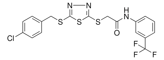 2-({5-[(4-CHLOROBENZYL)SULFANYL]-1,3,4-THIADIAZOL-2-YL}SULFANYL)-N-[3-(TRIFLUOROMETHYL)PHENYL]ACETAMIDE AldrichCPR