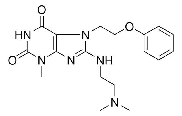 8((2-(DIMETHYLAMINO)ET)AMINO)3-ME-7(2-PHENOXY-ET)3,7-DIHYDRO-1H-PURINE-2,6-DIONE AldrichCPR