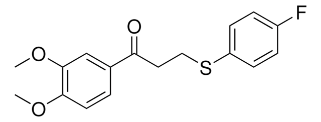 1-(3,4-DIMETHOXYPHENYL)-3-((4-FLUOROPHENYL)SULFANYL)-1-PROPANONE AldrichCPR