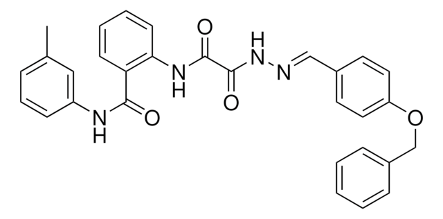 2-(((2-(4-(BENZYLOXY)BENZYLIDENE)HYDRAZINO)(OXO)AC)AMINO)-N-(3-ME-PH)BENZAMIDE AldrichCPR