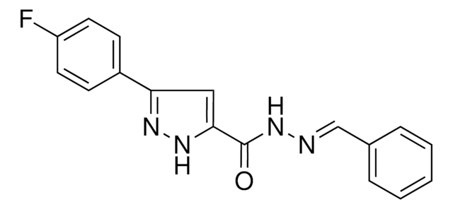 N'-BENZYLIDENE-3-(4-FLUOROPHENYL)-1H-PYRAZOLE-5-CARBOHYDRAZIDE AldrichCPR