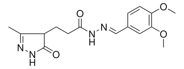 N'-[(E)-(3,4-DIMETHOXYPHENYL)METHYLIDENE]-3-(3-METHYL-5-OXO-4,5-DIHYDRO-1H-PYRAZOL-4-YL)PROPANOHYDRAZIDE AldrichCPR