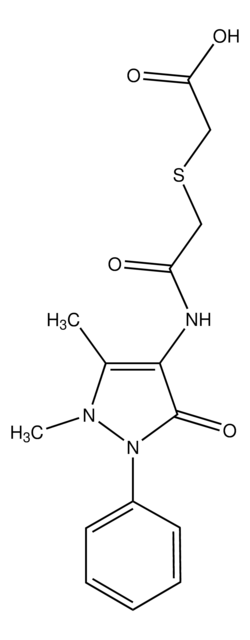 ({2-[(1,5-Di-Me-3-oxo-2-Ph-2,3-di-H-4-pyrazolyl)amino]-2-oxoethyl}thio)acetic acid