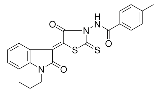 4-METHYL-N-[(5Z)-4-OXO-5-(2-OXO-1-PROPYL-1,2-DIHYDRO-3H-INDOL-3-YLIDENE)-2-THIOXO-1,3-THIAZOLIDIN-3-YL]BENZAMIDE AldrichCPR