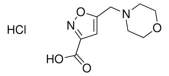 5-(morpholinomethyl)isoxazole-3-carboxylic acid hydrochloride AldrichCPR