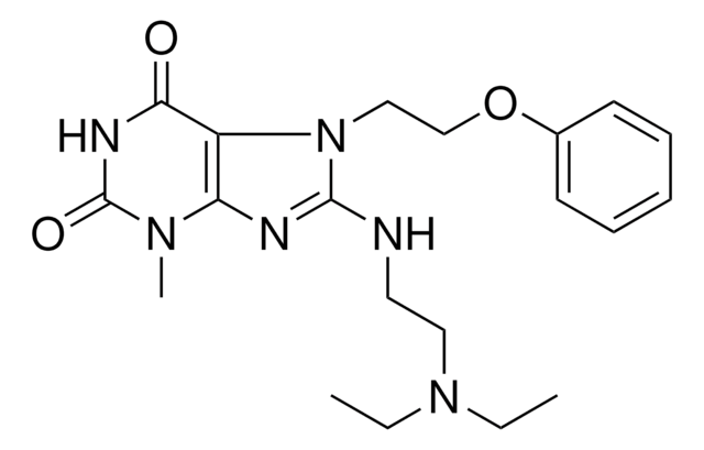 8((2-(DIETHYLAMINO)ET)AMINO)3-ME-7-(2-PHENOXY-ET)3,7-DIHYDRO-1H-PURINE-2,6-DIONE AldrichCPR