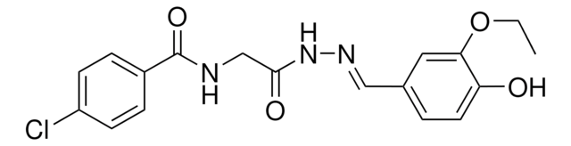 4-CHLORO-N-(2-(2-(3-ETHOXY-4-HYDROXYBENZYLIDENE)HYDRAZINO)-2-OXOETHYL)BENZAMIDE AldrichCPR