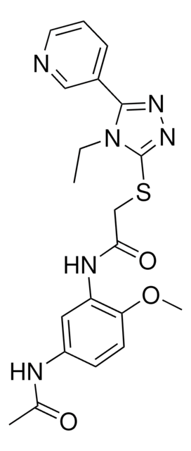 N-[5-(ACETYLAMINO)-2-METHOXYPHENYL]-2-{[4-ETHYL-5-(3-PYRIDINYL)-4H-1,2,4-TRIAZOL-3-YL]SULFANYL}ACETAMIDE AldrichCPR