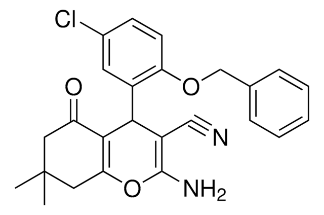 2-AMINO-4-[2-(BENZYLOXY)-5-CHLOROPHENYL]-7,7-DIMETHYL-5-OXO-5,6,7,8-TETRAHYDRO-4H-CHROMENE-3-CARBONITRILE AldrichCPR